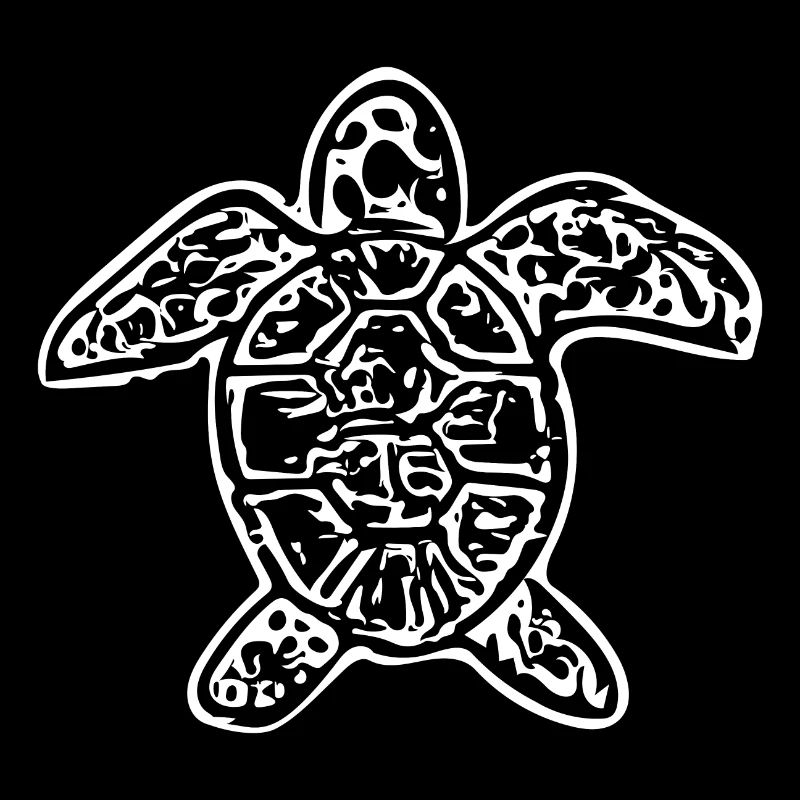 Tortue abstraite vintage