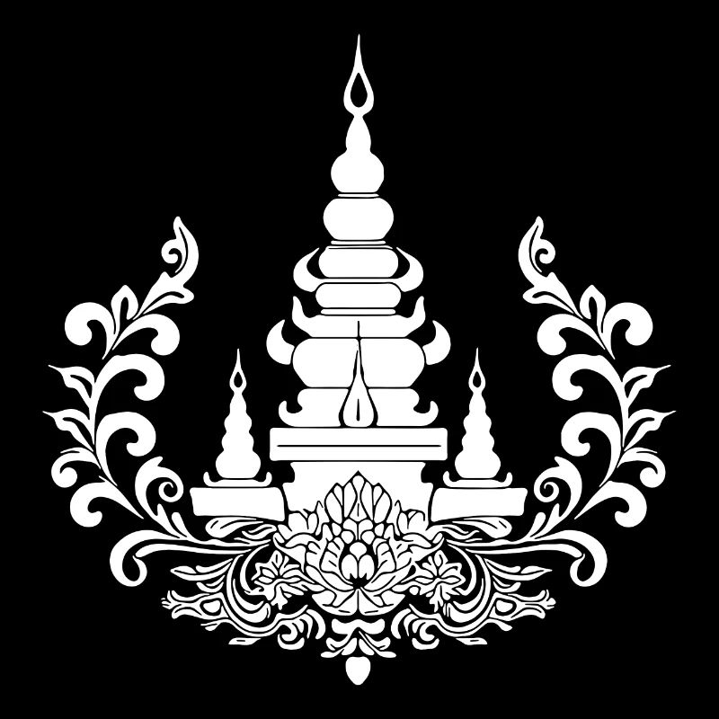 Symbole de la nature du complexe de temples de Thaïlande