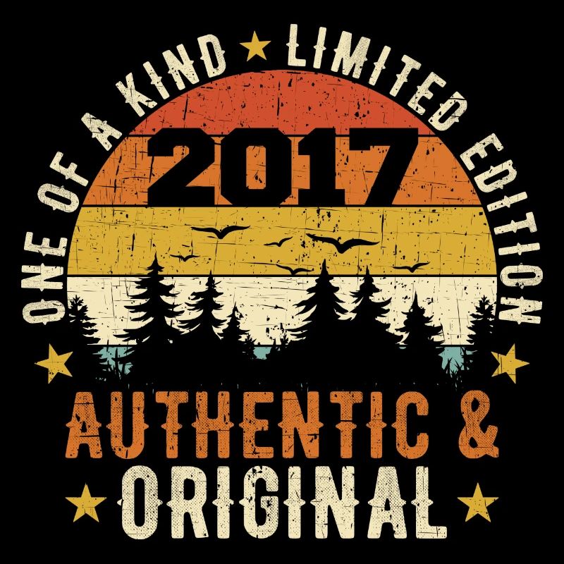 Original 2017 authentisches Geburtstagsgeschenk 2017