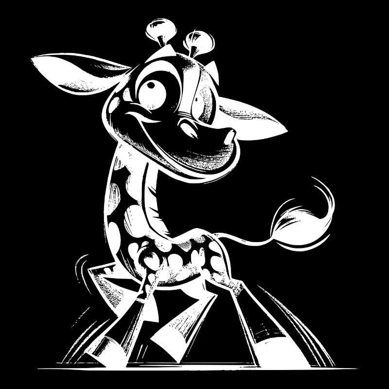 Dessin d’un petit bébé girafe mignon
