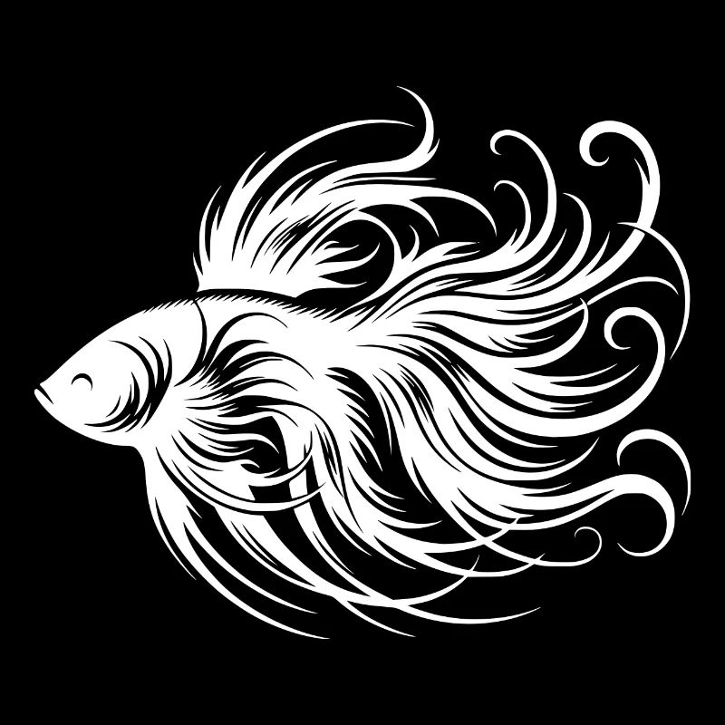 Poisson betta élégant beau poisson labyrinthe