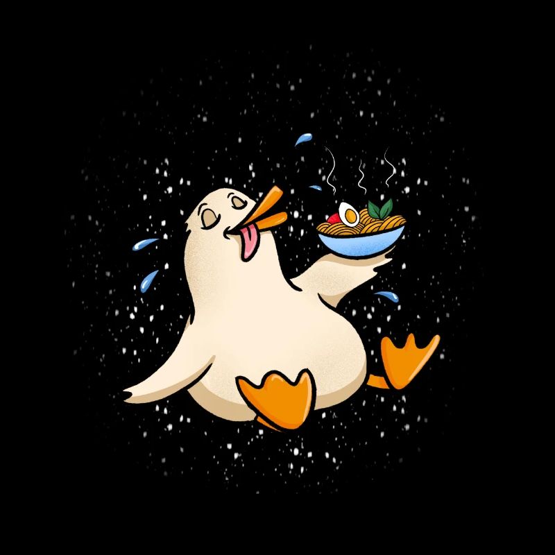 Duck Eating Ramen