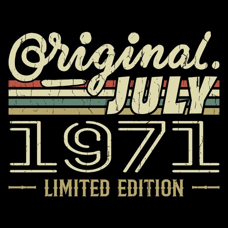 Juli 1971 Original Geburtstagsgeschenk 1971