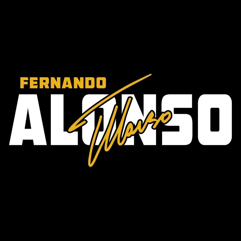 Fernando Alonso avec signature