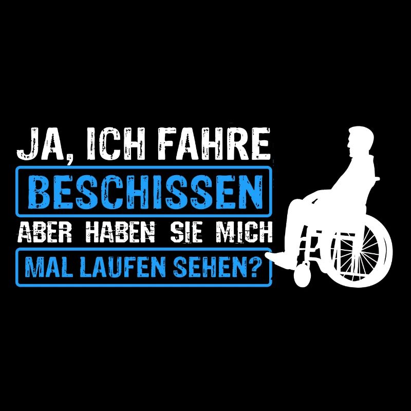 Rollstuhlfahrer Rollstuhl Spruch Geschenkidee Roll