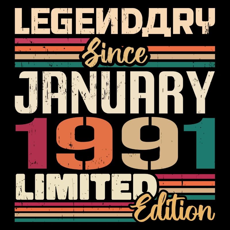 Geburtstagsgeschenk Geboren Im Januar 1991 - 1991