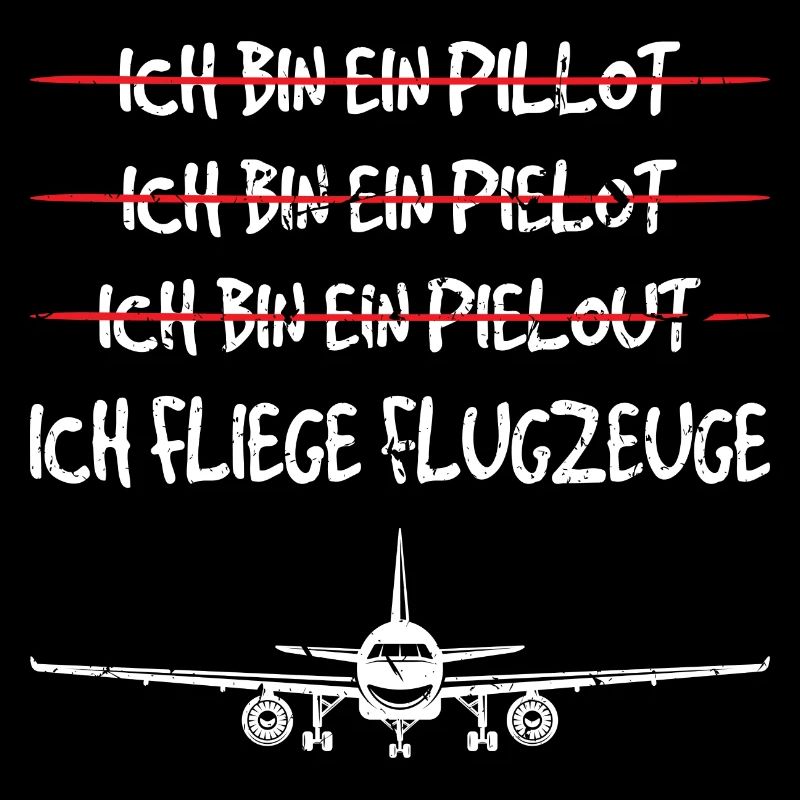 Ich Bin Ein Pilot Flieger Flugzeug