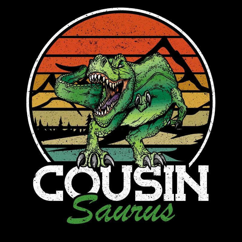 Cousin-Saurus T Rex Dinosaurier Cousin Saurus Jung