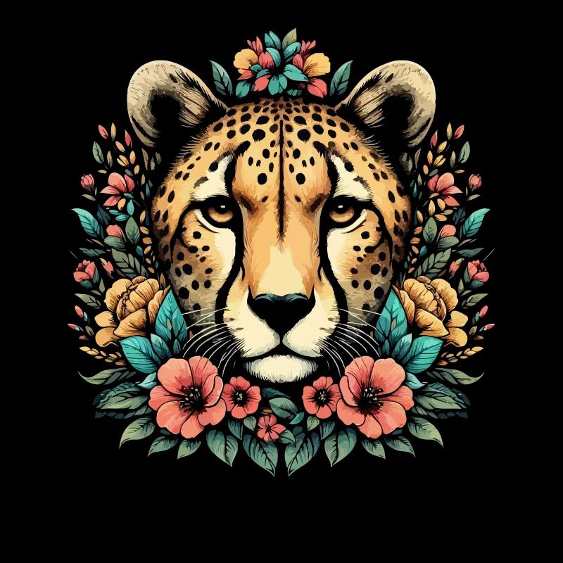 Guépard Fleurs de guépard