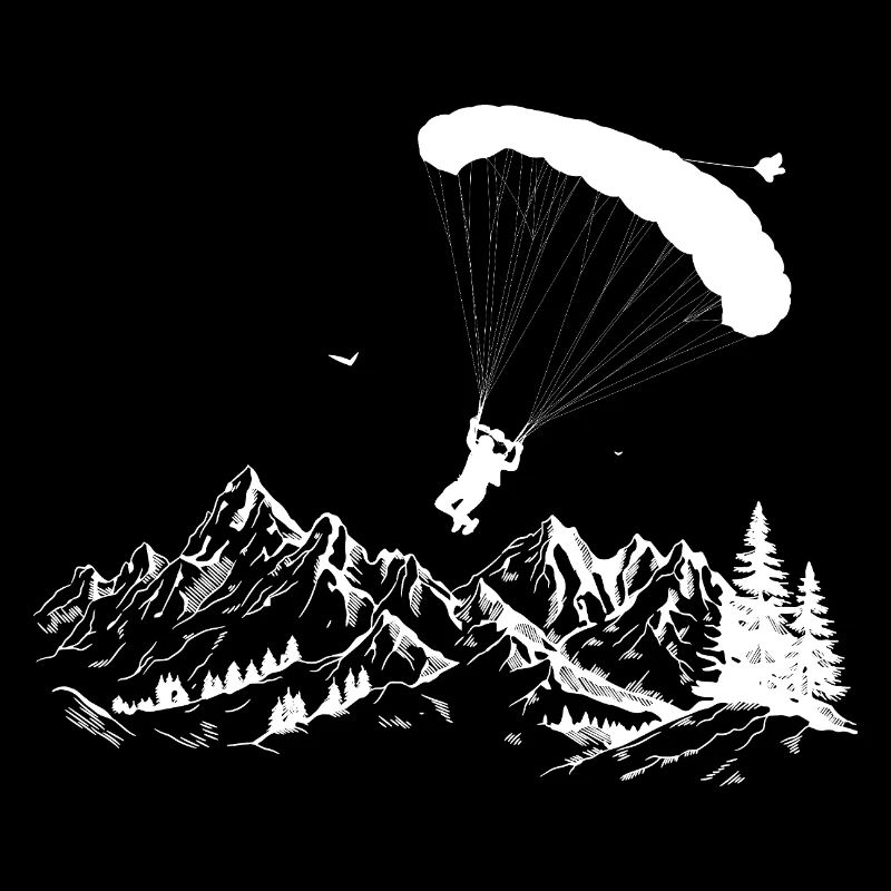 Skydiver Fallschirmspringer Geschenk Paragleiter