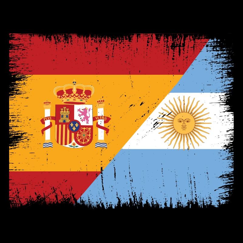 Argentine Espagne Drapeau de l’Argentine Cadeau