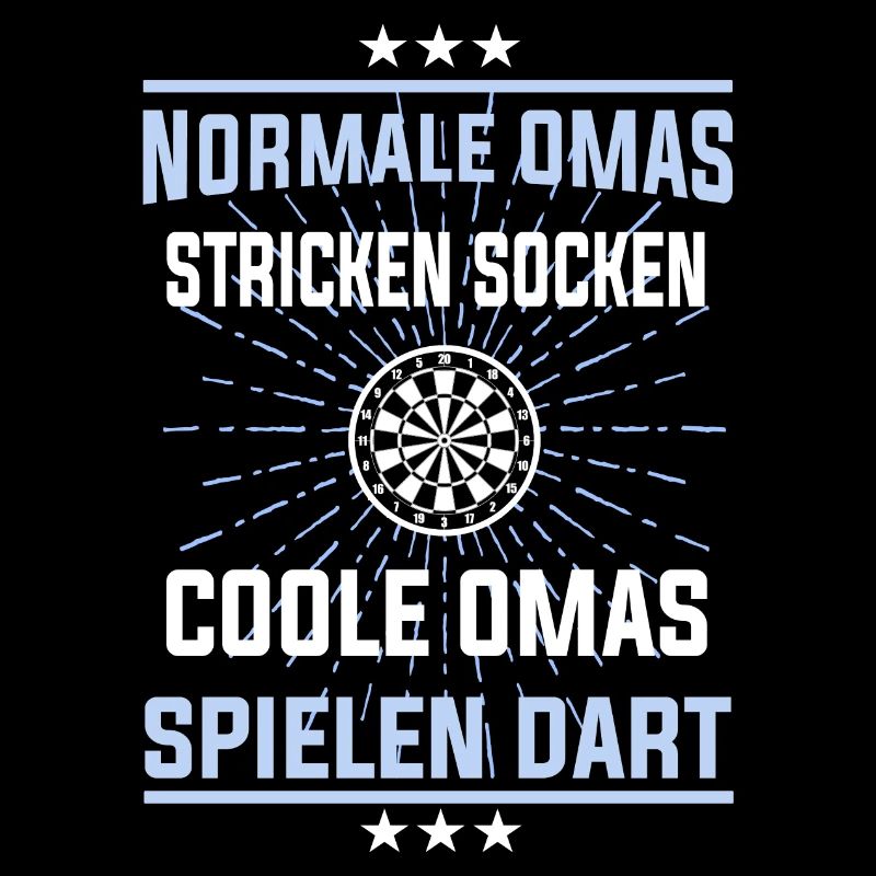 Coole Omas spielen Dart - Großmutter Shirt