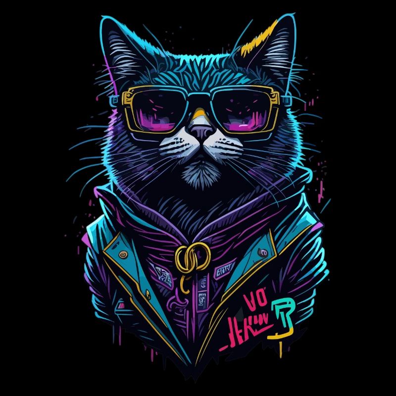 Cyber cool Cat
