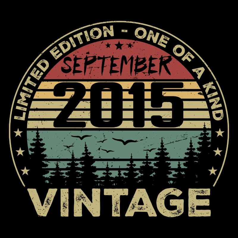 September 2015 Vintage Geburtstagsgeschenk 2015