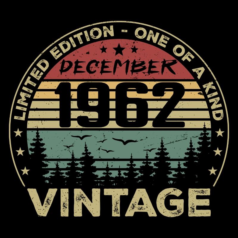 Retro Vintage Dezember 1962 Geburtstagsgeschenk