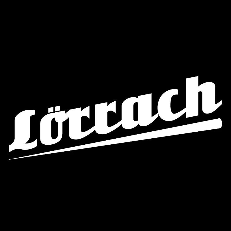 Lörrach - Textdesign mit Stadtnamen