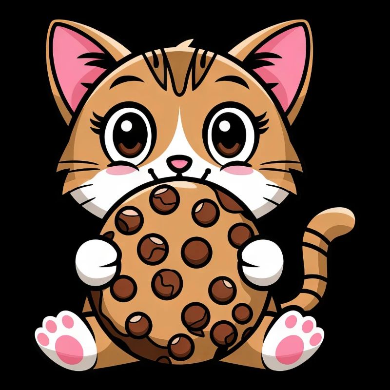 Bengal chat grignotage biscuit dessin animé