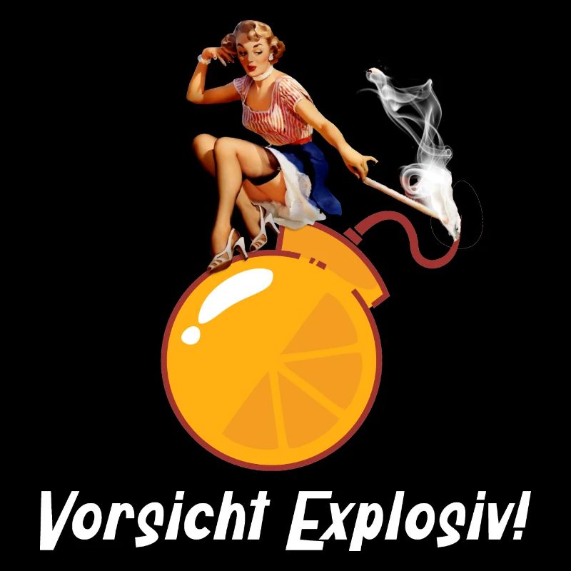 Retro Frauenpower PinUp Ehefrau Mädchen