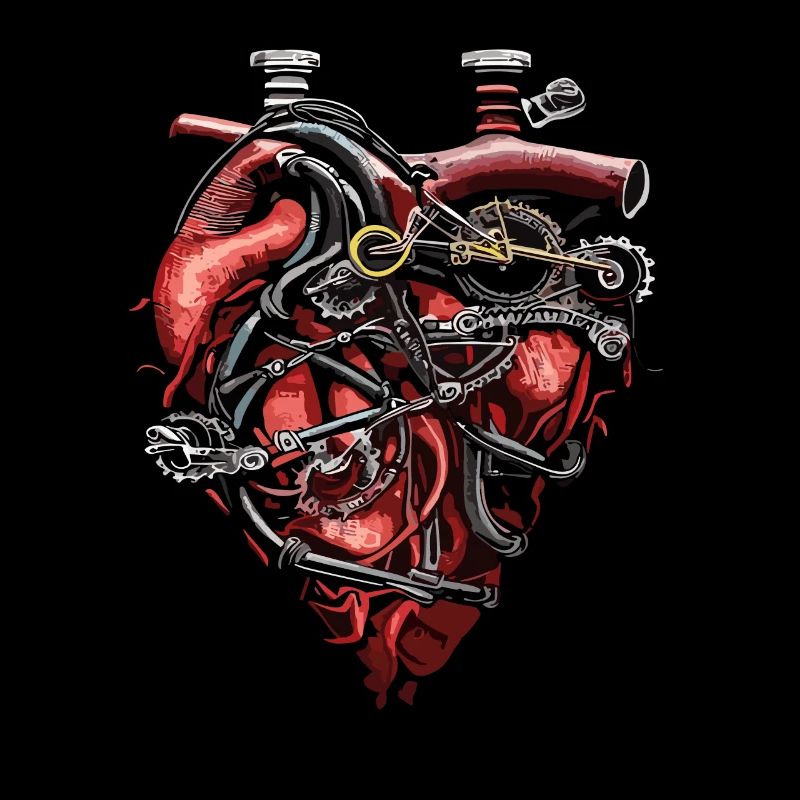 Mechanical Heart Bicycle Heart