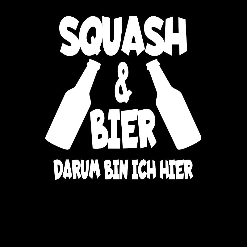 Squash & Bier Squashtrainer Squashspieler Geschenk