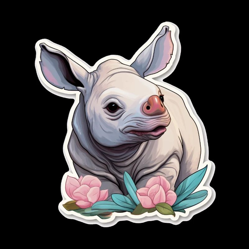 Méga rhinocéros mignon absolument mignon