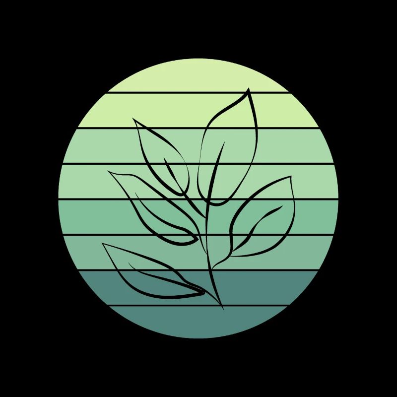 Vegetable Lover's Leaf Sunset Design