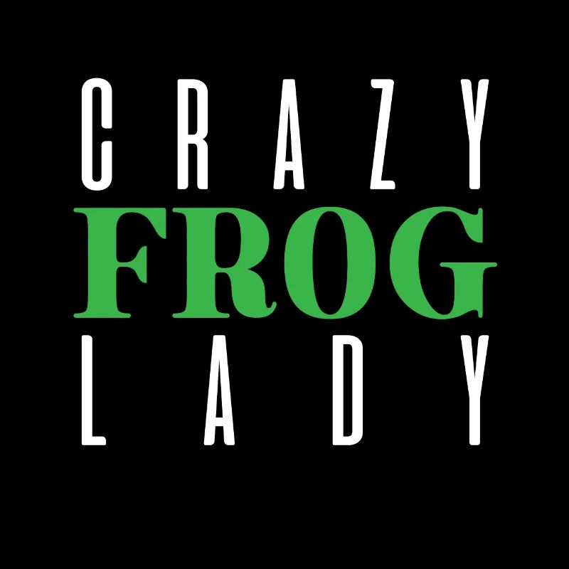 Crazy frog lady - frogs