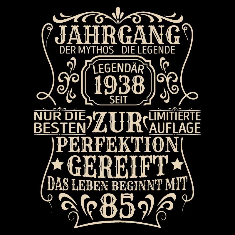 Geburtstagsgeschenk Geboren 1938 85 Jahre