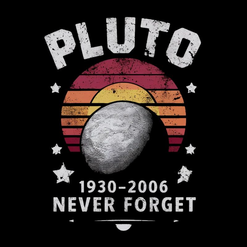 Pluto 1930-2006 Never Forget Retro Stil