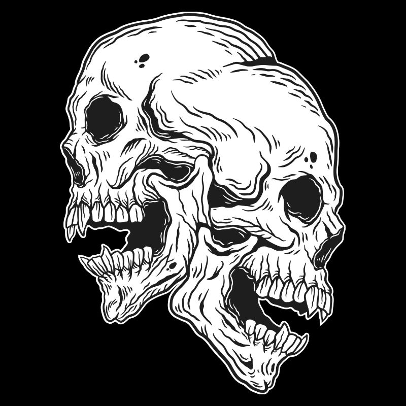 Skull Skull Horror Skeleton Halloween Metal