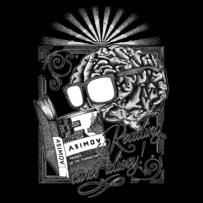 La lecture guérit l’idiotie! - Version noire