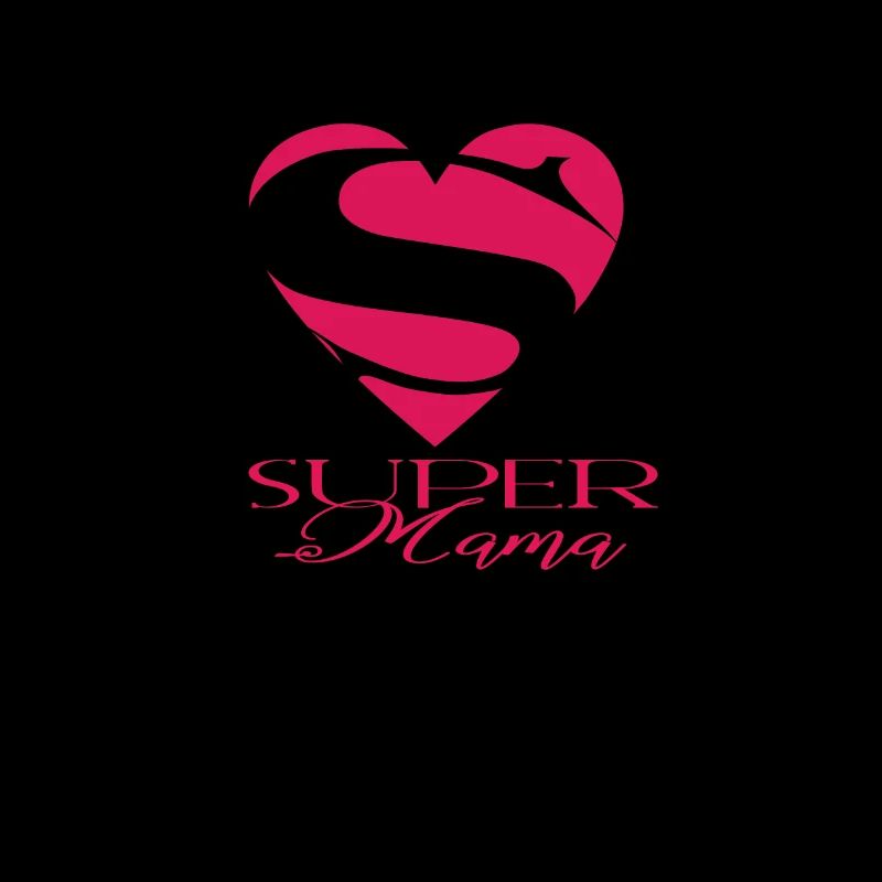 SUPERMAMA with heart saying for a special day gift