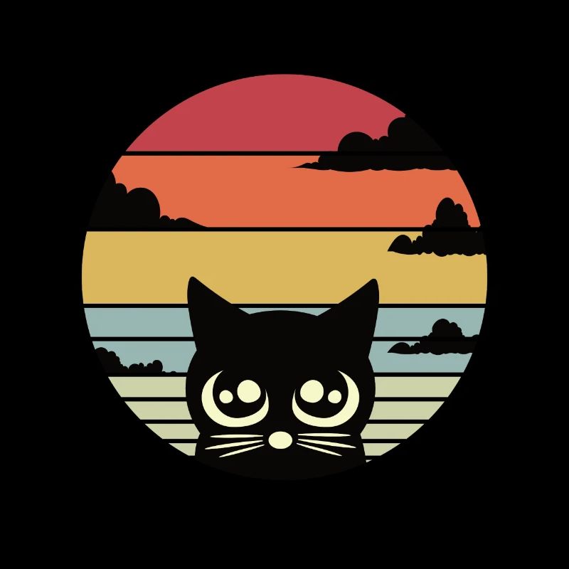 Katze Retro Katzen Cat