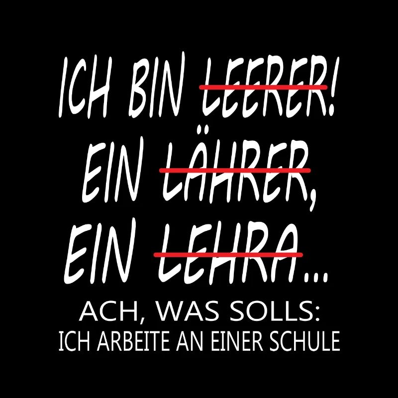Ich bin Lehrer Lehrerin Schule Pädagoge