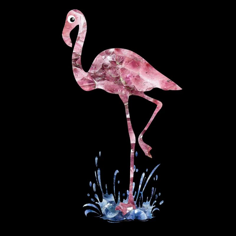 flamingo pink crystals Press