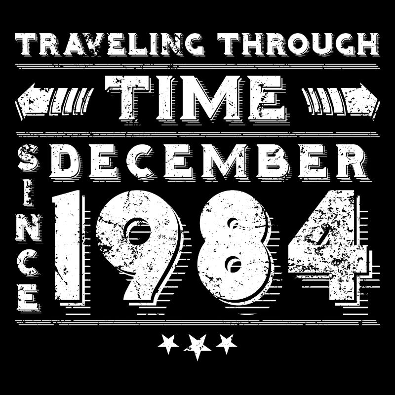 Vintage Zeitreise Geburtstags Design Dezember 1984