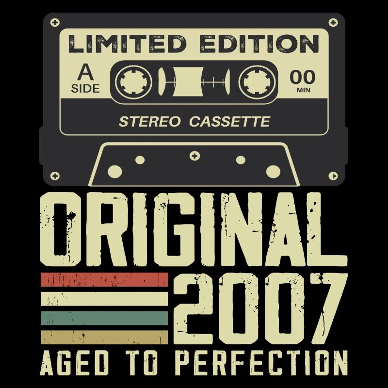 Geschenk zum 17. Jubiläum im Retro-Stil 2007