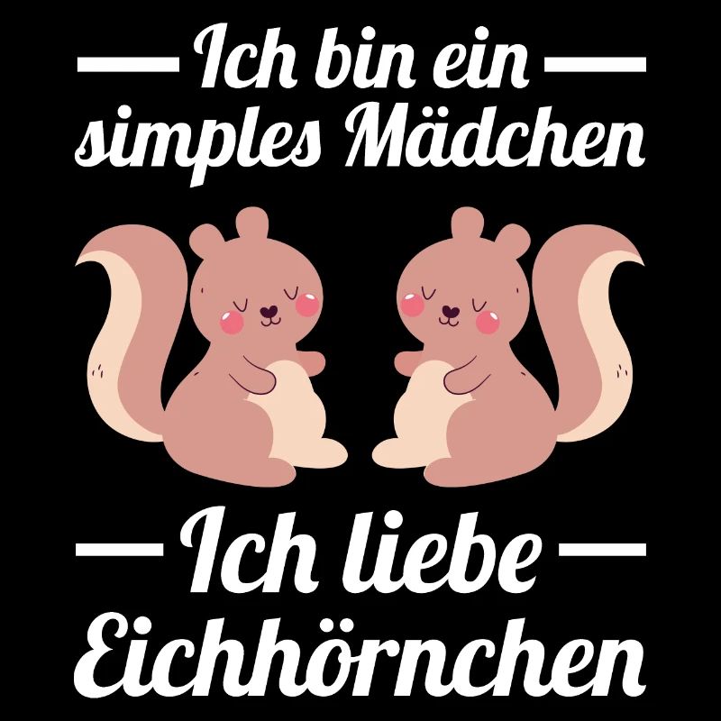 Eichhörnchen Mädchen Wildtier Geschenk