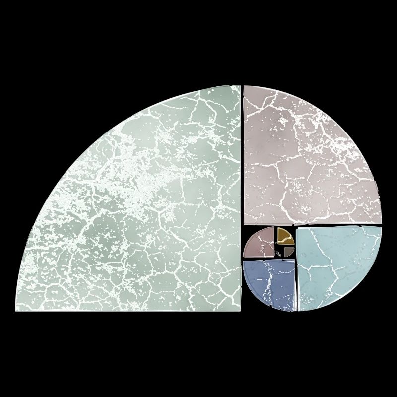 Fibonacci Spiral Sequence - Light Colored 1