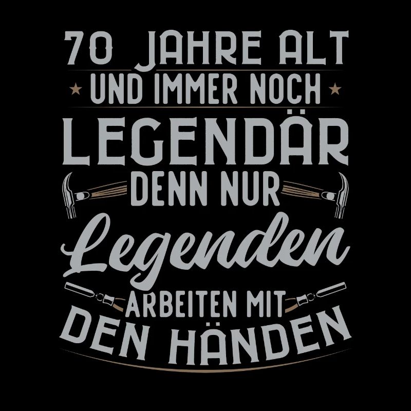legendärer 70-jähriger 70. Handwerker Geburtstag