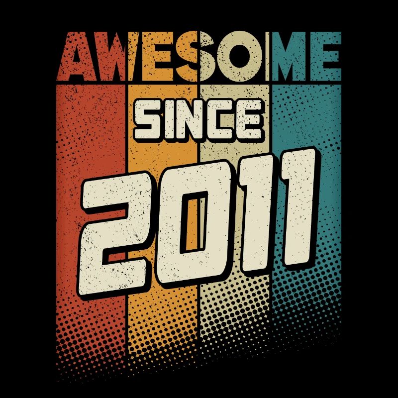 Awesome since 2011 Mädchen Junge 13. Geburtstag