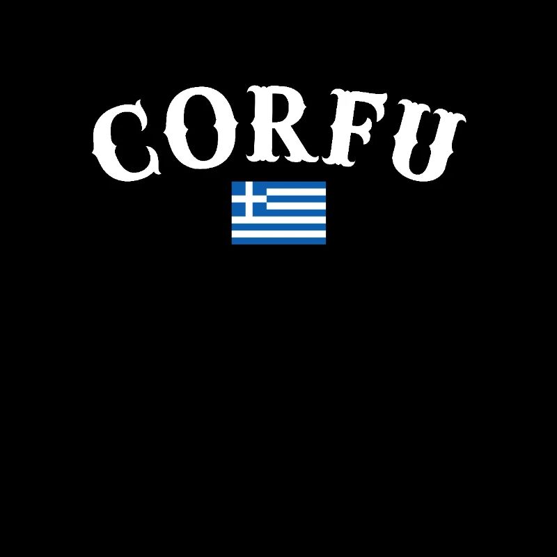 Corfou Grèce Drapeau grec Grec