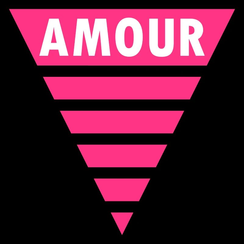 Amour dans le triangle (triangle divisé)