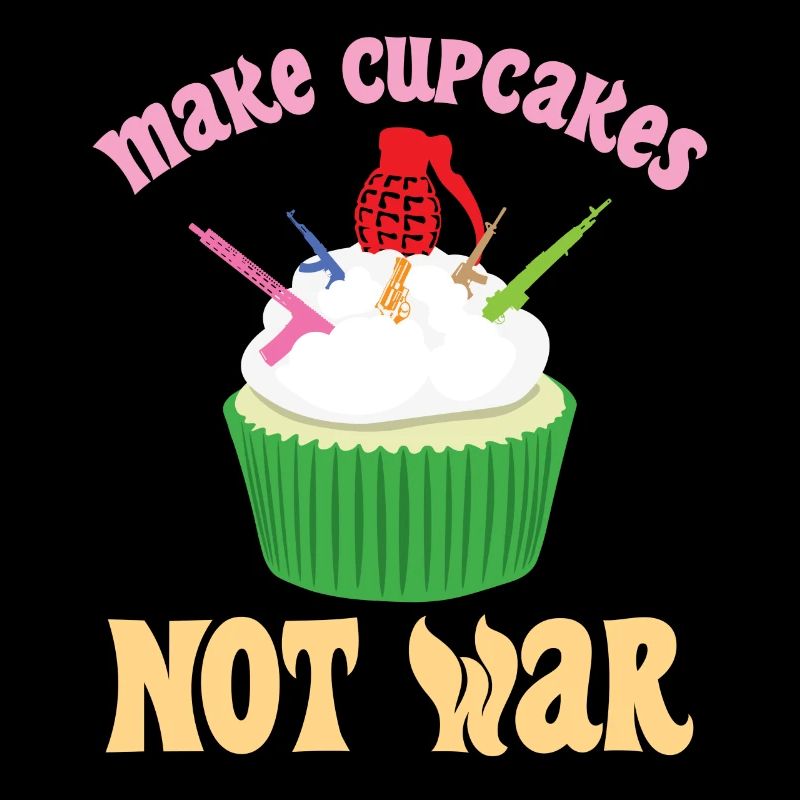 Cupcake Gewehr Bombe Krieg Statement Geschenk