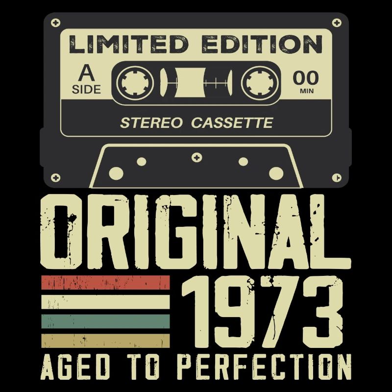 51. Jubiläumsgeschenk im Retro-Stil 1973