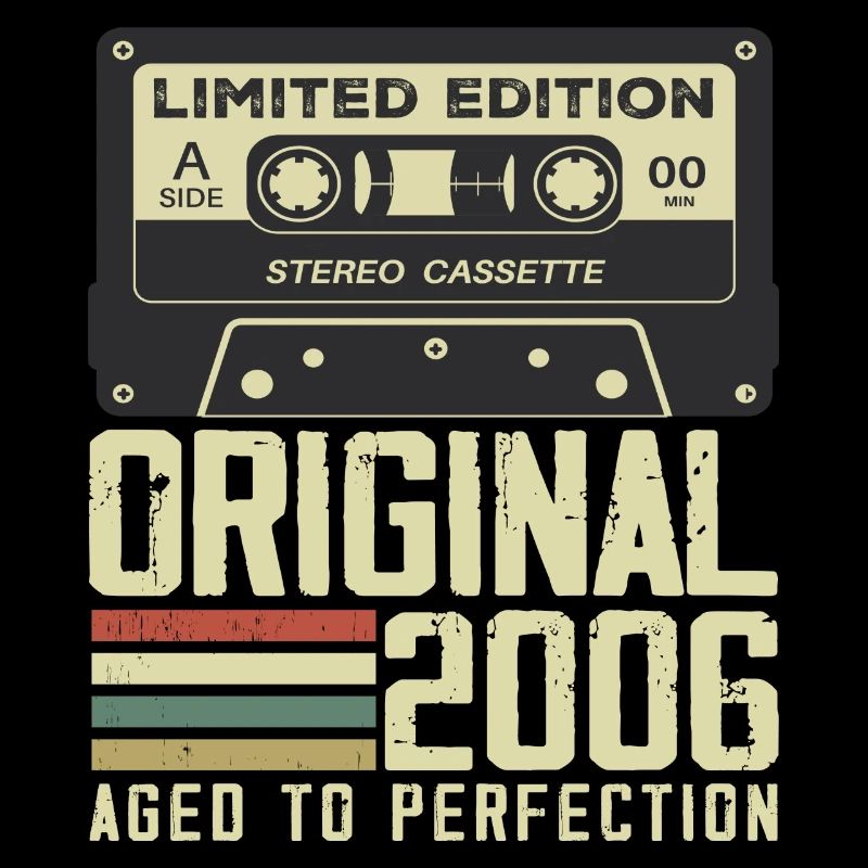 18e Cadeau Anniversaire Style rétro 2006