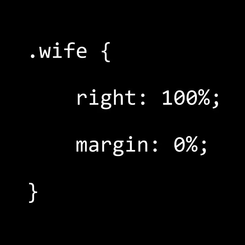 CSS Wife Right Engineer Full Stack Coder Software