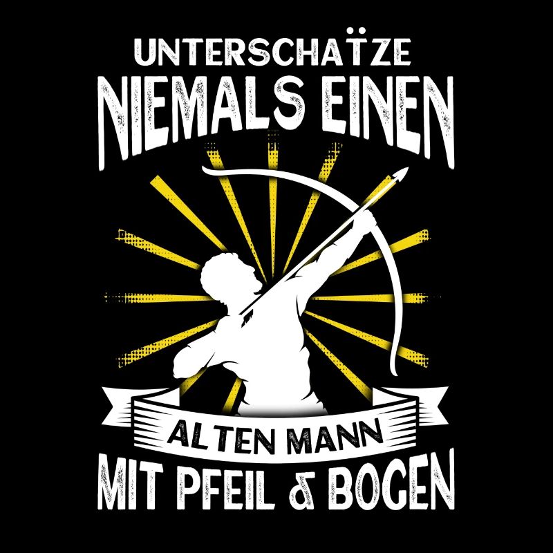 Bogenschießen Pfeil Bogen Alter Mann Geschenk