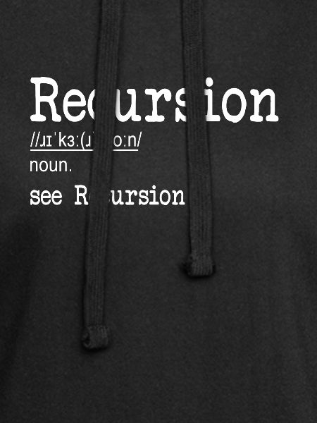 Recursion Definition Developer Coder Programmierer