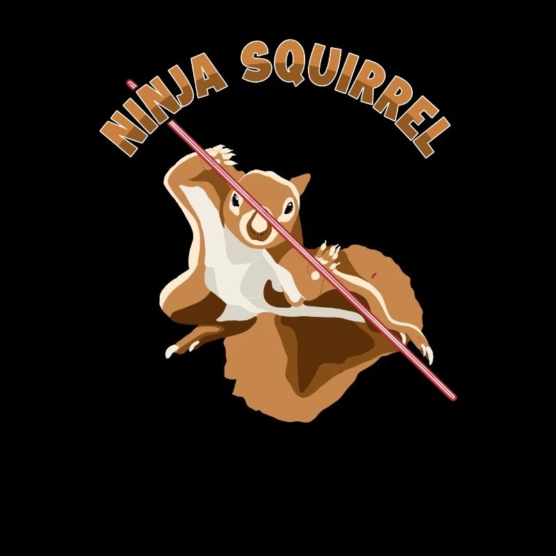 Ninja Squirrel Squirrel Fuchshörnchen Eichhörnchen